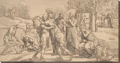 Картина Прием Рагуила Тобиаса в Экбатане