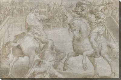 Картина Джованни Медичи в поединке