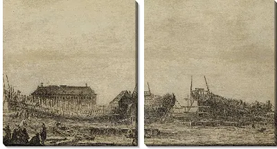 Картина Верфь Амстердамского Адмиралтейства