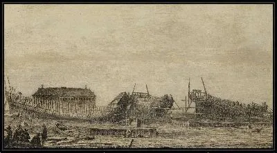 Картина Верфь Амстердамского Адмиралтейства