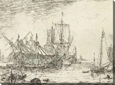 Картина Перевозимый корабль