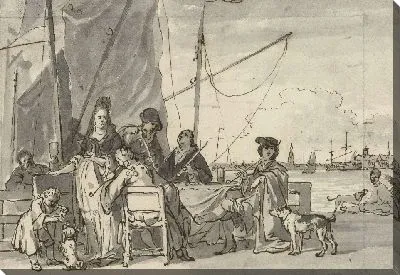 Картина Компания за столом