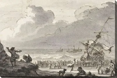 Картина Груз корабля доставлен на берег