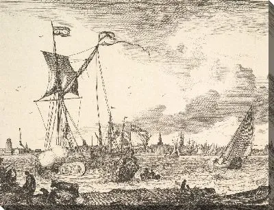 Картина Сцена гавани