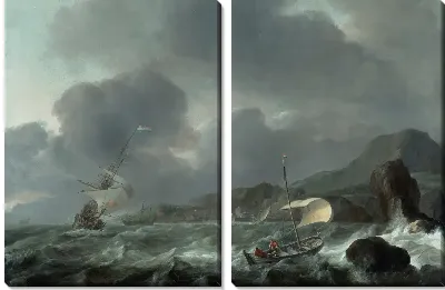 Корабли в бурю