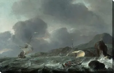 Корабли в бурю