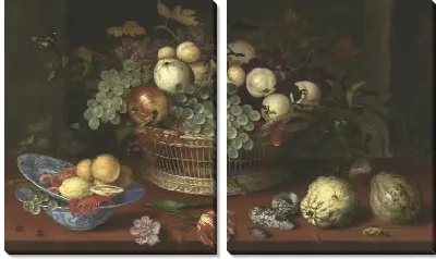 Натюрморт с корзиной фруктов