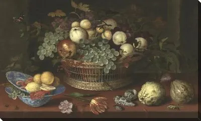 Натюрморт с корзиной фруктов