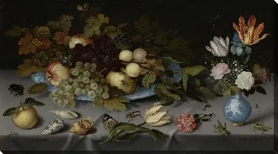 Картина Натюрморт с фруктами и цветами