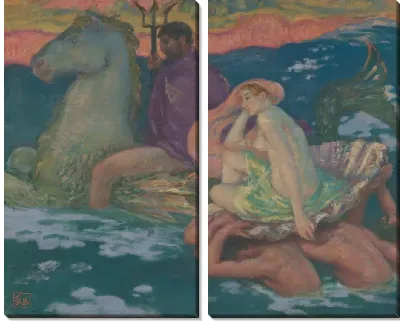 Картина Посейдон и Амфитрита