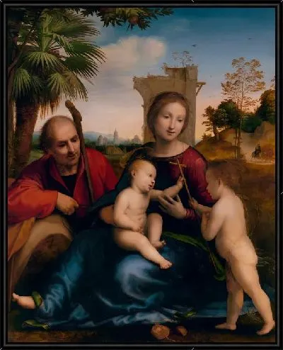 Картина Отдых на пути в Египет с Иоанном Крестителем