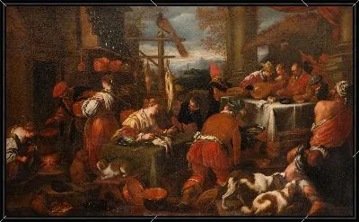 Богатый обжор и бедный Лазарь