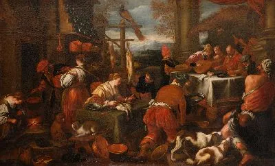 Богатый обжор и бедный Лазарь