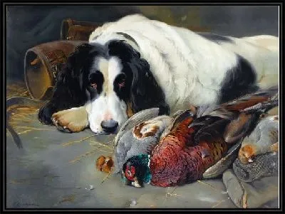 Собака после охоты (The dog after hunting)