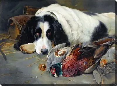 Собака после охоты (The dog after hunting)