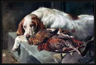 Собака после охоты (The dog after hunting)