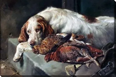 Собака после охоты (The dog after hunting)