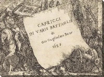 Картина Капризы различных сражений (титульный лист)