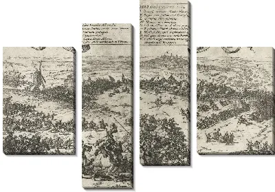 Картина Альва осаждает Монса в Эно, 1572