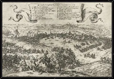 Картина Альва осаждает Монса в Эно, 1572