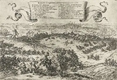 Картина Альва осаждает Монса в Эно, 1572
