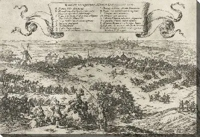 Картина Альва осаждает Монса в Эно, 1572