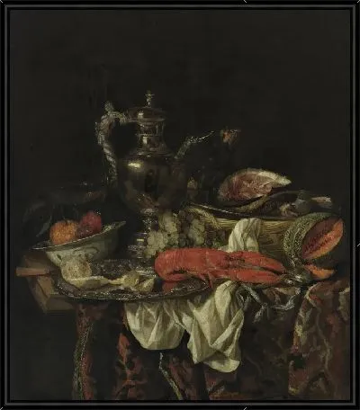 Натюрморт с серебряным кувшином