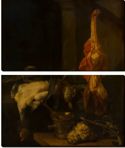 Картина Натюрморт с дичью и птицей