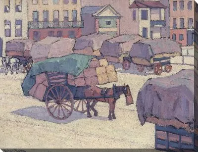 Картина Тележки сена, рынок Камберленд