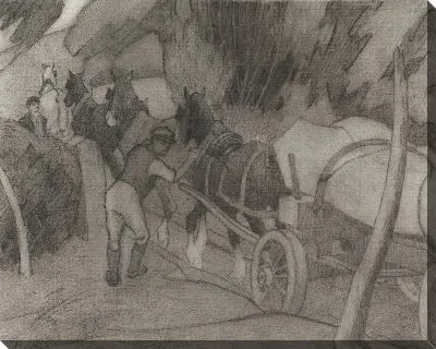 Картина Перевозка древесины