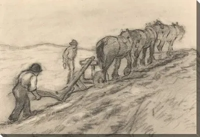 Картина Вспашка на склоне