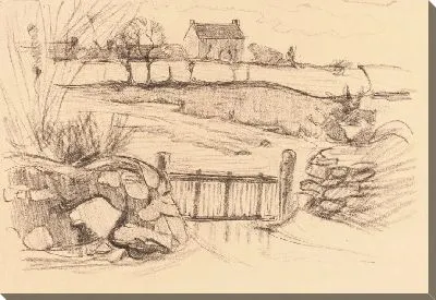 Картина Ворота в фермерский дом, Понт-Авен