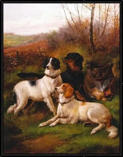 Картина Собаки и охота (Dogs and Hunting)