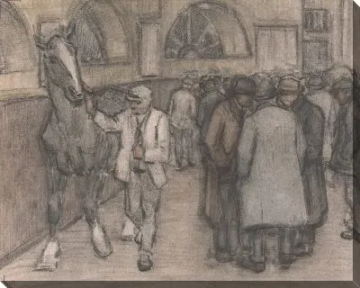 Конная ярмарка (с дополнительными набросками на полях)