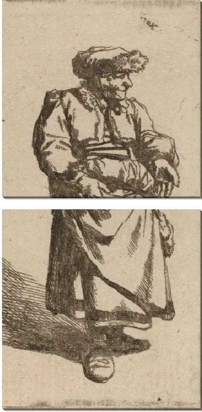 Картина Стоящая старуха