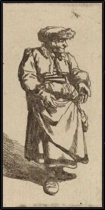 Картина Стоящая старуха