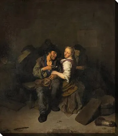 Молодая пара в таверне