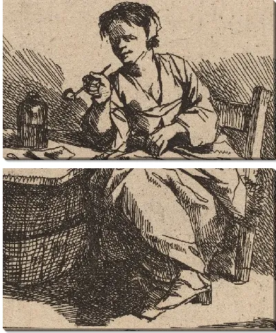 Картина Курящая женщина