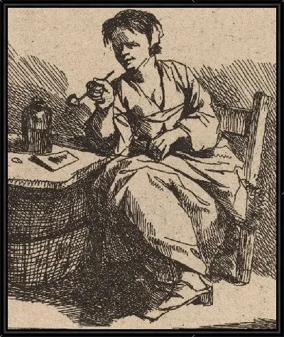 Картина Курящая женщина