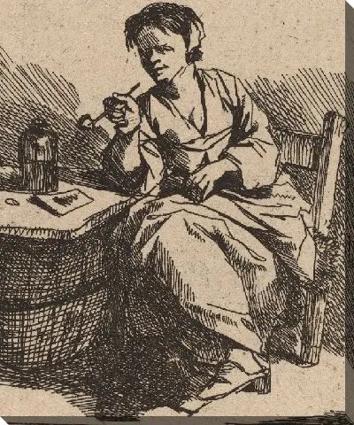 Картина Курящая женщина