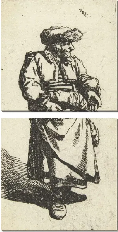 Картина Стоящая старуха