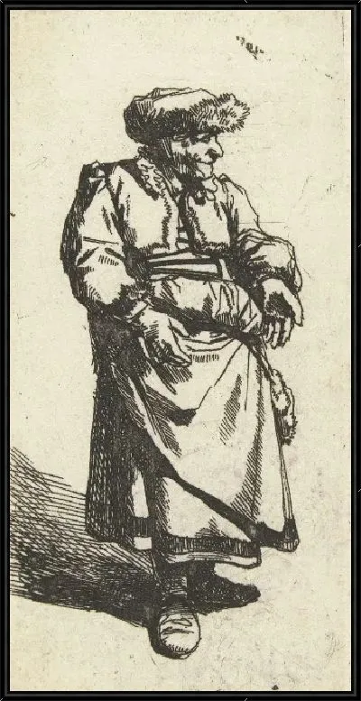 Картина Стоящая старуха