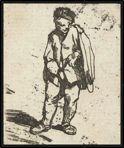 Стоящий мужчина с плащом через плечо