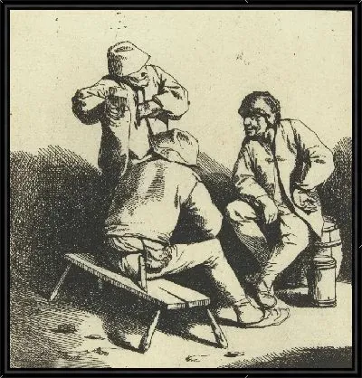 Трое пьющих мужчин