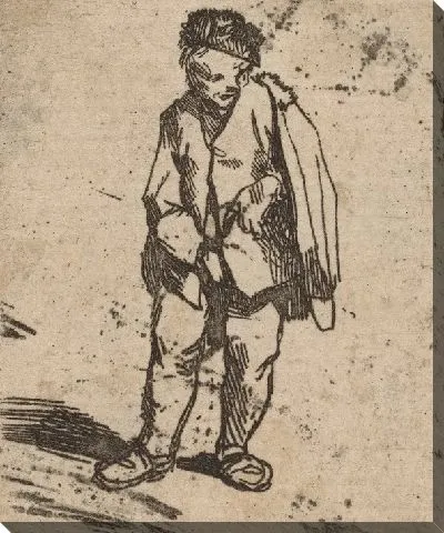 Картина Человек в коротком плаще