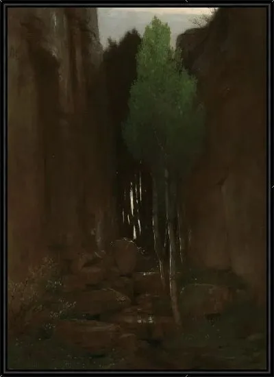 Картина Весна в каньоне (Весна в узком ущелье)