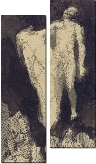 Картина Паоло и Франческа в аду (после Божественной комедии Данте, Inferno, Canto 5)