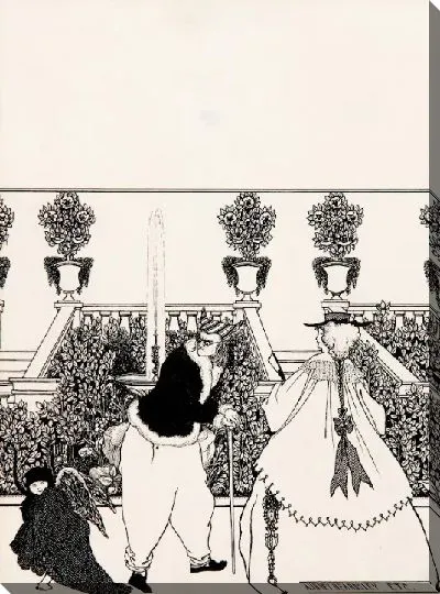 Картина Изгнание Купидона из сада подготовительный рисунок для оформления обложки «Савойя», № 3, июль 1896 г.