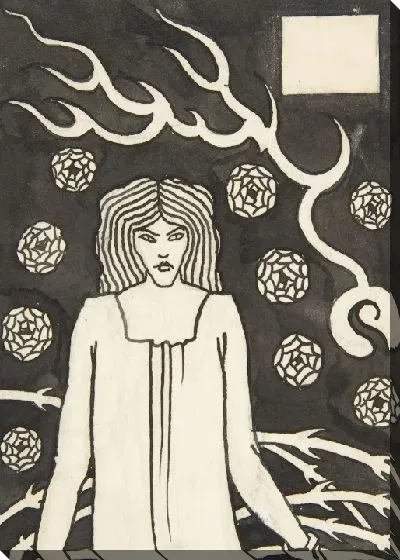 Картина Молодая женщина в окружении шиповника, молнии и роз XXII, стр. 500)