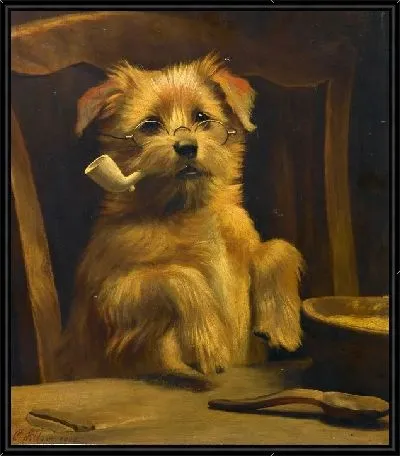 Картина Собака и муштук (Dog and mushtuk)